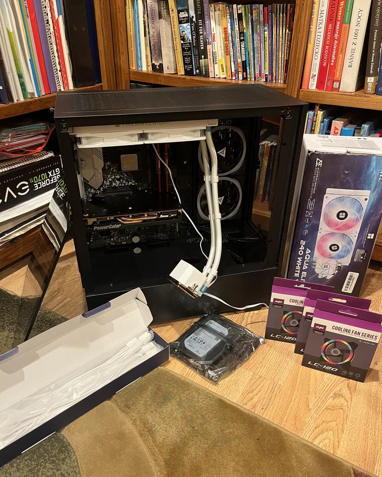 Gaming PC build in progress