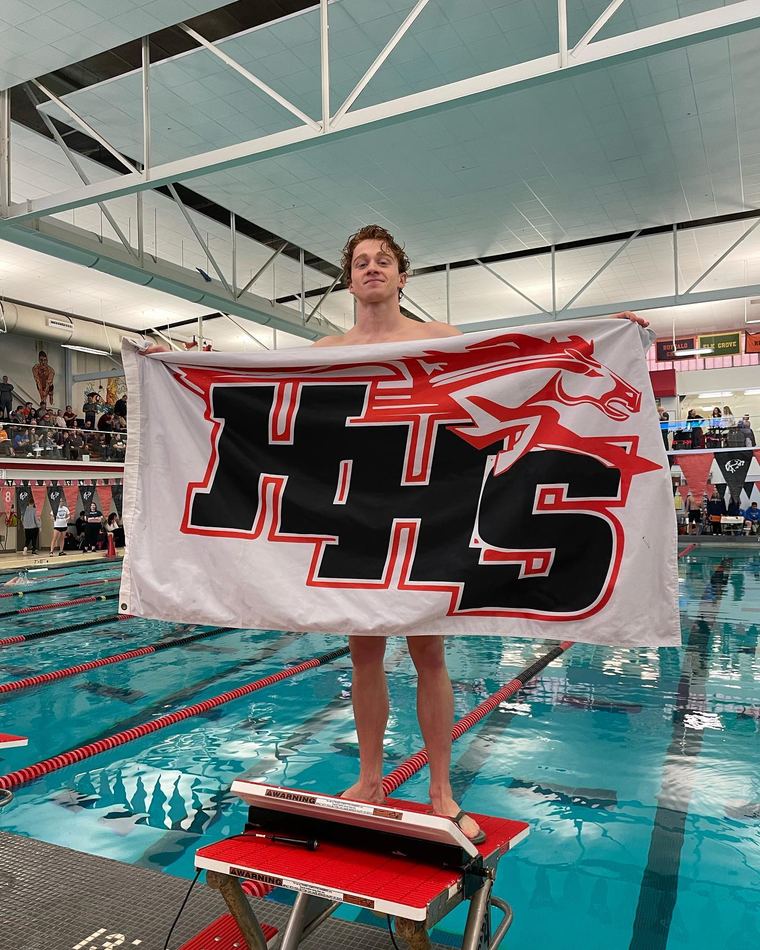 Breaking the school 100 fly record